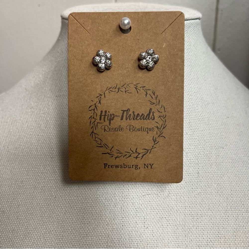 Brighton flower stud earrings